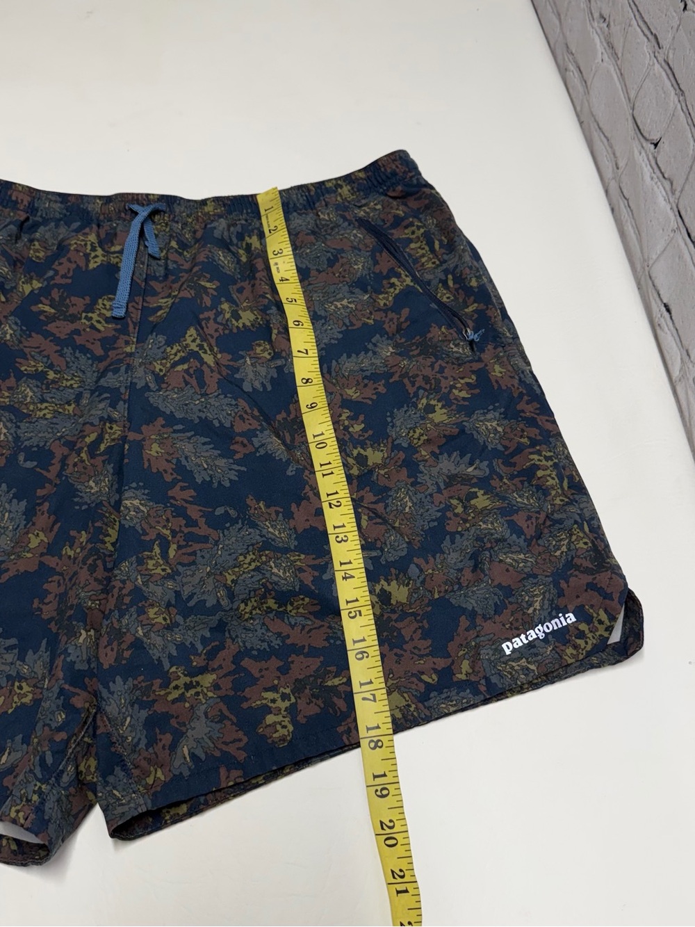 Patagonia Blue Multicolor Camouflage Swim Shorts - Picture 3 of 8